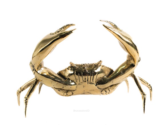 brass crab figurine