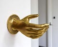 Pull brass Door Handle Hand 1:1 Hand size, hand shake door, hand door, hand bronze, pull door, Hand Shake Door Pull Handle Door Hanger product logo
