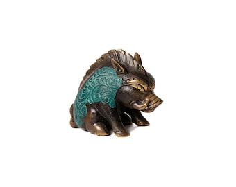 2 Color - Pig Bronze 2 Inch / 5 cm, Pig Brass, Pig Sculpture, Room Decor, House Decor, Garden Decor, Table Decor, House Warming, Gift