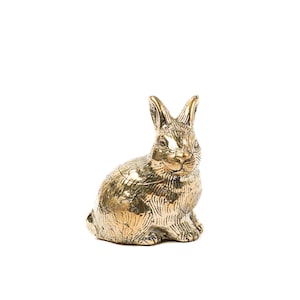 Rabbit Bronze 2.5 Inch / 6 cm,  Rabbit Statue, Rabbit Sculpture, Room Decor, House Decor, Birthday Gift, Rabbit Decor, Housewarming