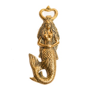 Mermaid Bottle Opener 7.5 Inch / 19 cm, Kitchen Decor, Home Decor, Housewarming, Birthday Gift, New Home Decor, Room Decor
