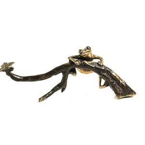 Frog Bronze Figurine 8 Inch / 20 cm Width, Frog Statue, Room Decor, House Decor, Birthday Gift, Housewarming, Gift for Her, Gift for Him