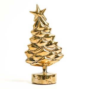 Bronze Christmas Tree 6.5 / 16 cm, Miniature, Table Decor, Office Decor, New Home Decor, Gift Idea, Gift for Her, Gift for Him