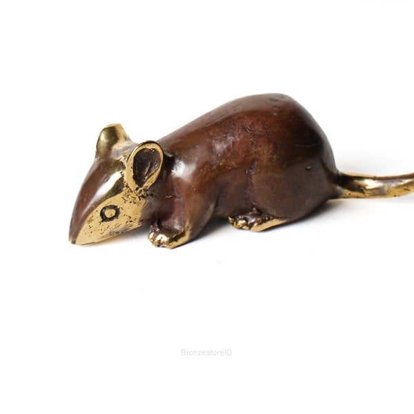 Bronze souris, mini souris, figurine de souris, décoration de souris, cadeau pour enfant, cadeau d'anniversaire, décoration de chambre, décoration de maison