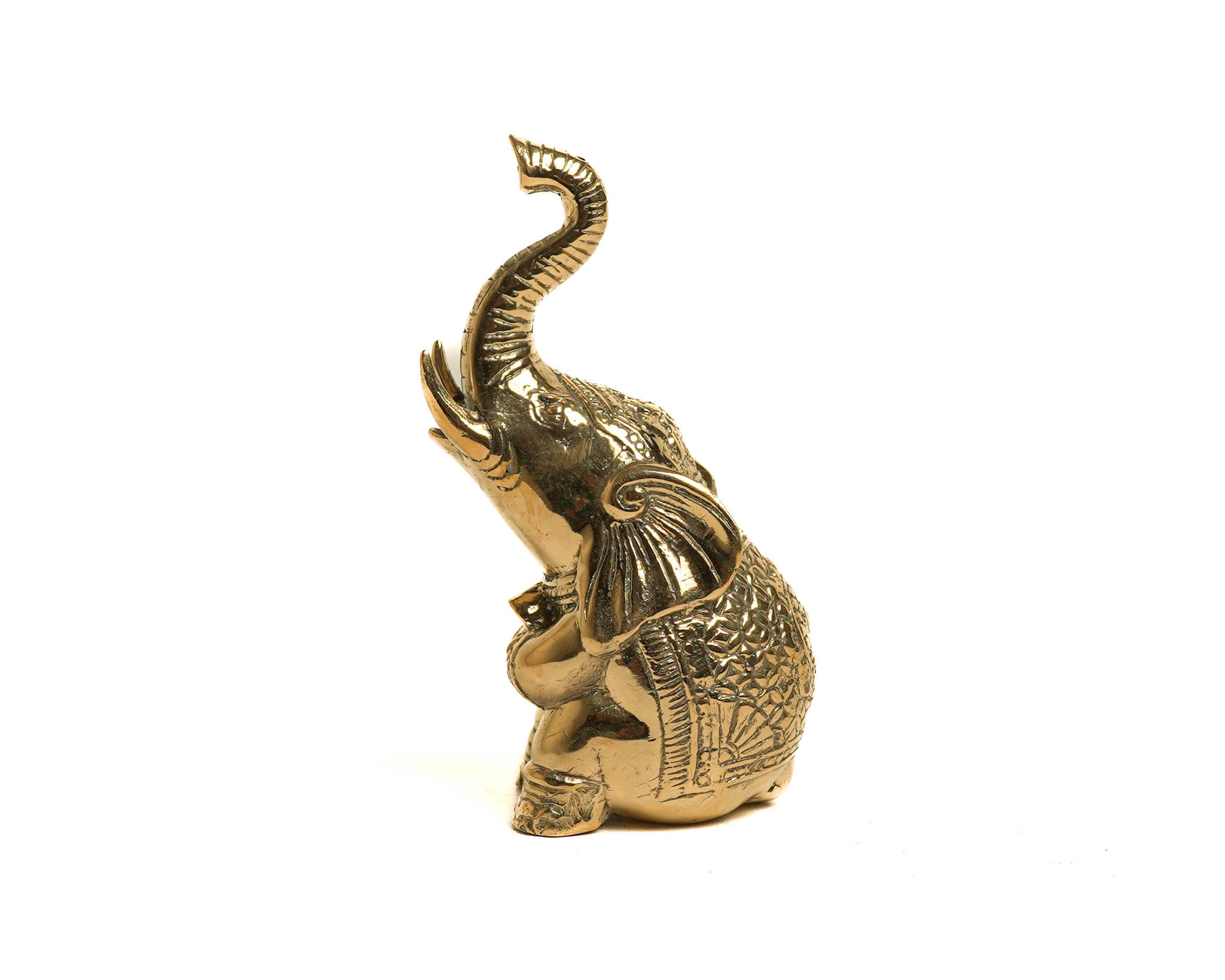 象のブロンズ像 4インチ/ 10 cm、象の像、部屋の装飾、家の装飾