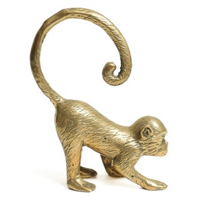 Monkey Bronze 5 Inch / 12 cm , Monkey Figurine, Monkey sculpture, Monkey brass, Monkey statue