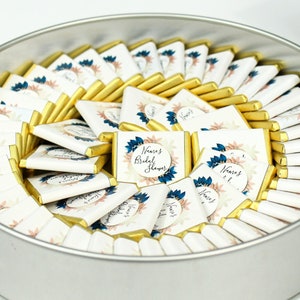 Personalisierte Schokoladen Gastgeschenke, Hochzeit Gastgeschenke, Brautparty Gastgeschenke, Hochzeitsschokolade, Babyparty Gastgeschenke, Taufe Gastgeschenke