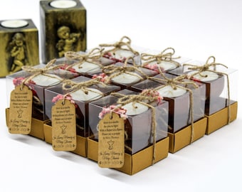 Personalized Funeral Favors Candles With Tag | Memorial Favors |Funeral Favors for Guests in Bulk | Celebration Of Life Favors | Grief Favor