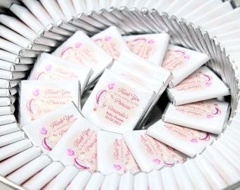 Baby Shower Favors for Guests in Bulk - Personalised Chocolate Favors -Baptism Favors - Bulk Mini Chocolate Favors - Party Favors Chocolate