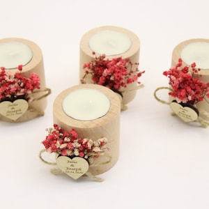 50 PCS Personalized Candle Wedding Favor, Wedding Favors for Guests in ...