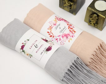 30 pezzi di scialle di pashmina, bomboniere personalizzate per gli ospiti all&#39;ingrosso, addio al nubilato, scialli di pashmina all&#39;ingrosso per matrimonio, bomboniere per matrimonio autunnali