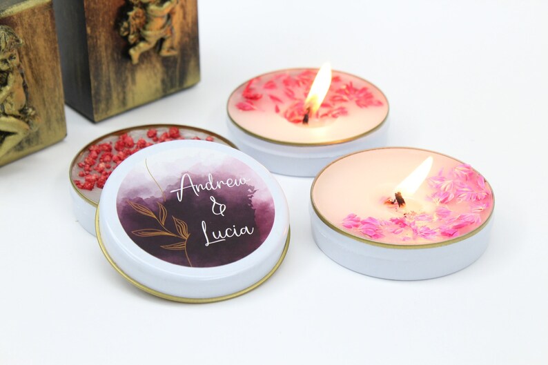 Bulk Wedding Favors Candles Personalized Mini Candle Favors Etsy
