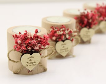 50 PCS Personalized Candle Wedding Favor, Wedding Favors for Guests in Bulk, Wedding Gifts for Guests, Rustic Wedding, Bridal Shower Favors