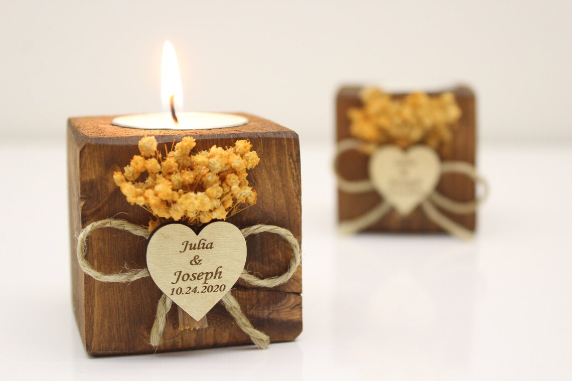 Bulk Candle Wedding Favor Rustic Wedding Favor Candles Etsy