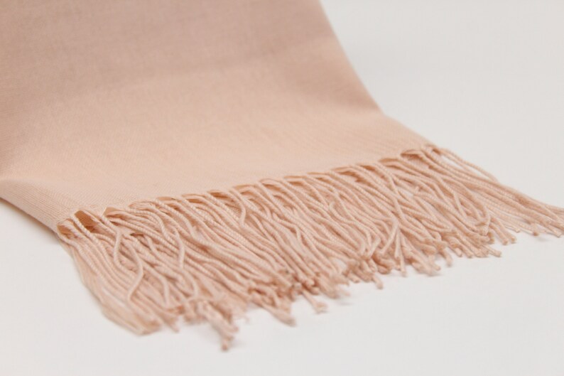 pale pink pashmina shawl