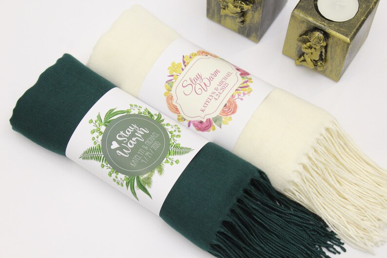 40 Pashmina Shawl, Personalized Wedding Favors for Guests in Bulk, Bridal Shower, Pashmina shops Bulk Shawls for Wedding Fall Wedding Favors