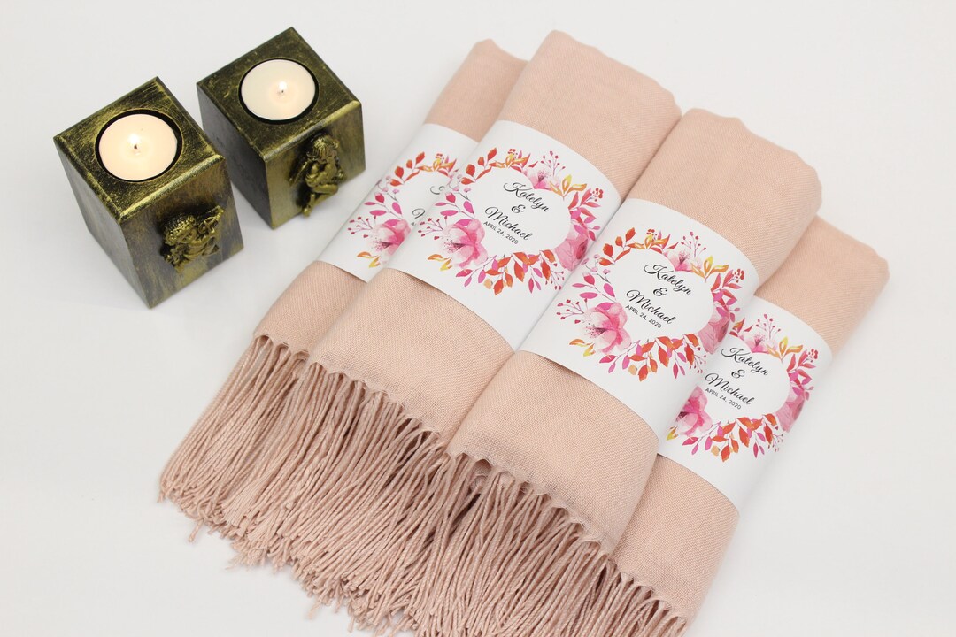 pale pink pashmina shawl