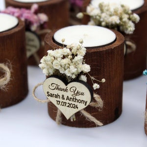 Personalized Bulk Candle Favors, Wedding Favors for Guests, Bridal Shower Favors, Rustic Wedding Favors, New Favors Fall Wedding Favors image 2
