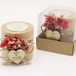 50 PCS Personalized Candle Wedding Favor, Wedding Favors for Guests in ...