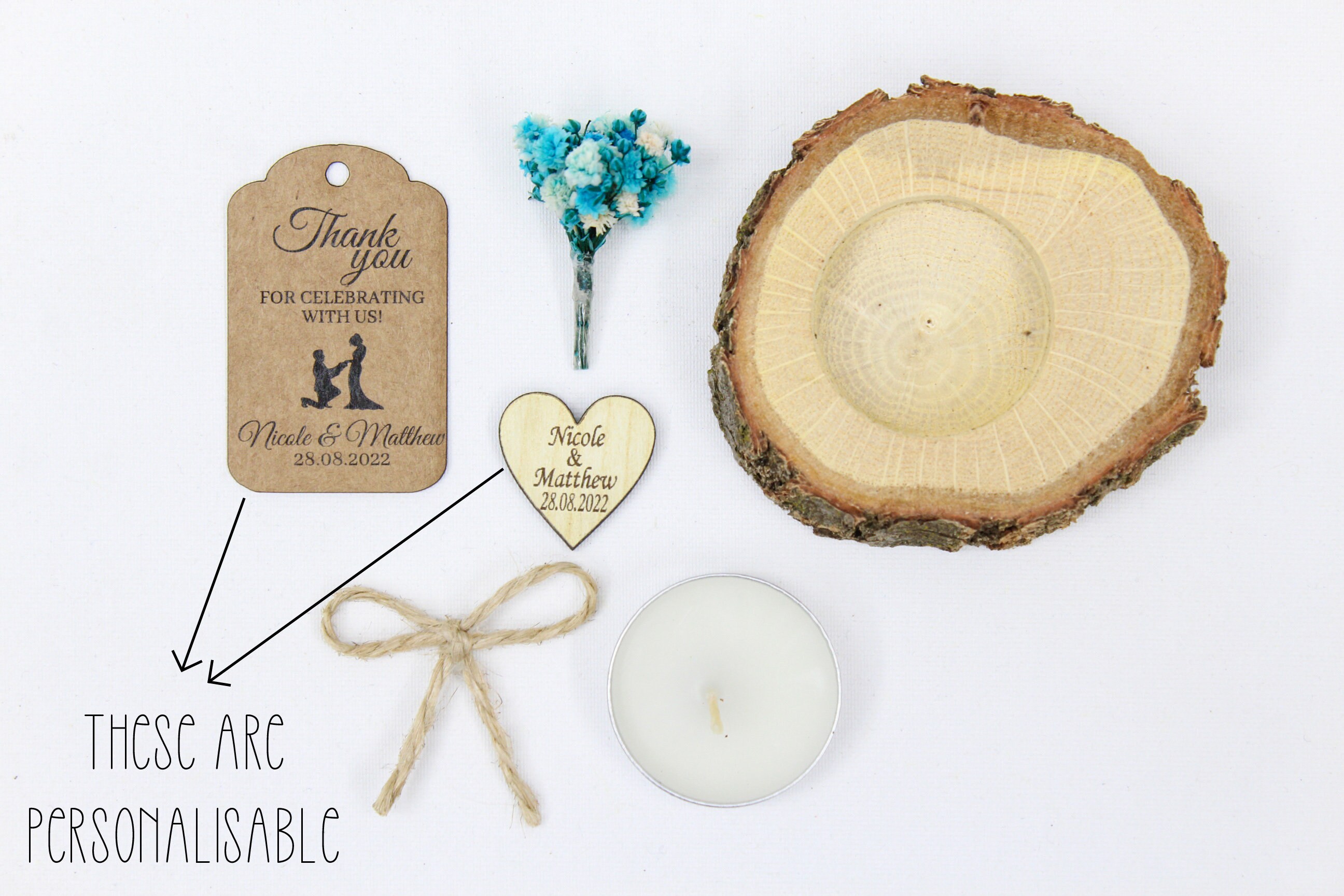 50 PCS Wedding Favors for Guests FREE Shipping |rustic Wedding Favors ...