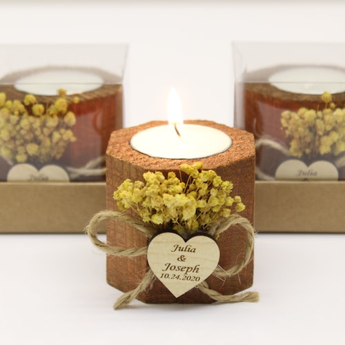 Bulk Personalized Candle, Wedding Favors for Guests, Rustic Wedding Favors, Bridal Shower Favors, Unique Wedding Favors Summer Wedding Favor