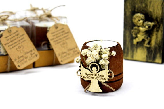 Bulk Funeral Favors Personalized Funeral Favors Candles With Tag Memorial Gifts for Funerals Celebration of Life Favors Etsy