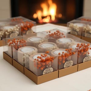 Personalized Little Pumpkin Theme Baby Shower Favor for Guests | Little Pumpkin Baby Shower | Baby Shower Candles | Baby Shower Idea