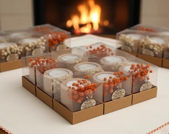 Personalized Little Pumpkin Theme Baby Shower Favor for Guests | Little Pumpkin Baby Shower | Baby Shower Candles | Baby Shower Idea