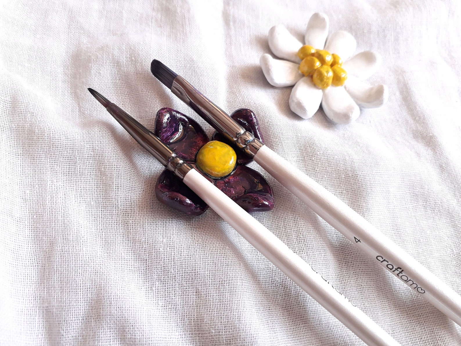 Brush rest Paint brush Rest for artists Chopstick rest Etsy