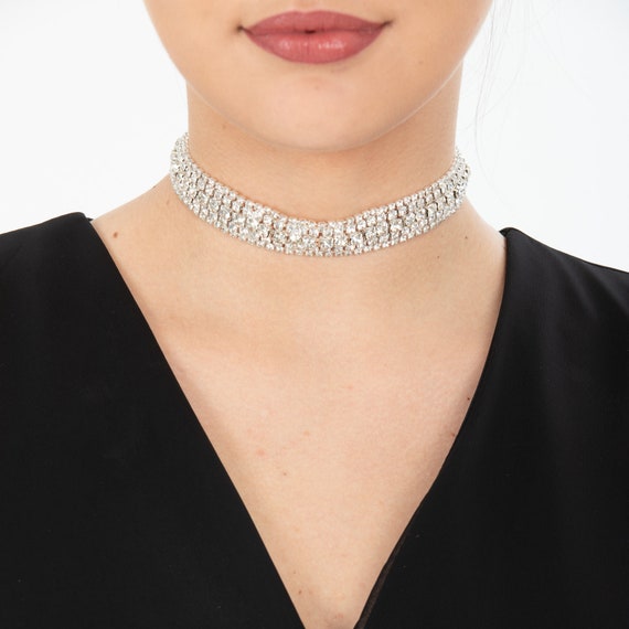 Crystal choker sale
