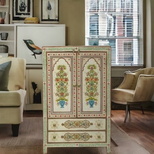 Wooden Indian Solid Wood Cabinet In Multi Colour,Chest Drawer And Cebinet,Furniture,Bedroom Side Decor Sideboard