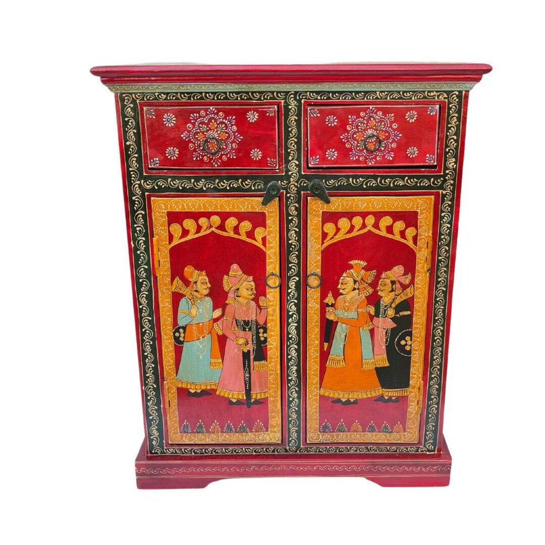 Jaipuri Rajasthani Indian Beautiful King Queen Painted for Home Décor/side