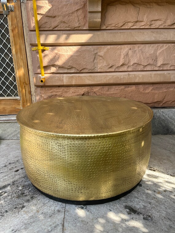 Brass drum table outlet