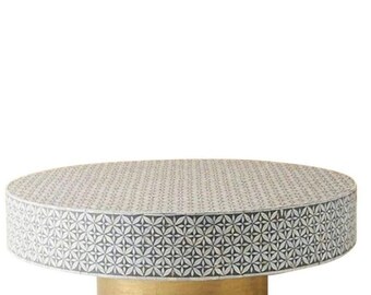 Wooden Crafted Artistic Central Table,Decorative Metal Coffee Table, Furniture Table,Indian Handicraft  Drum Cocktail Table