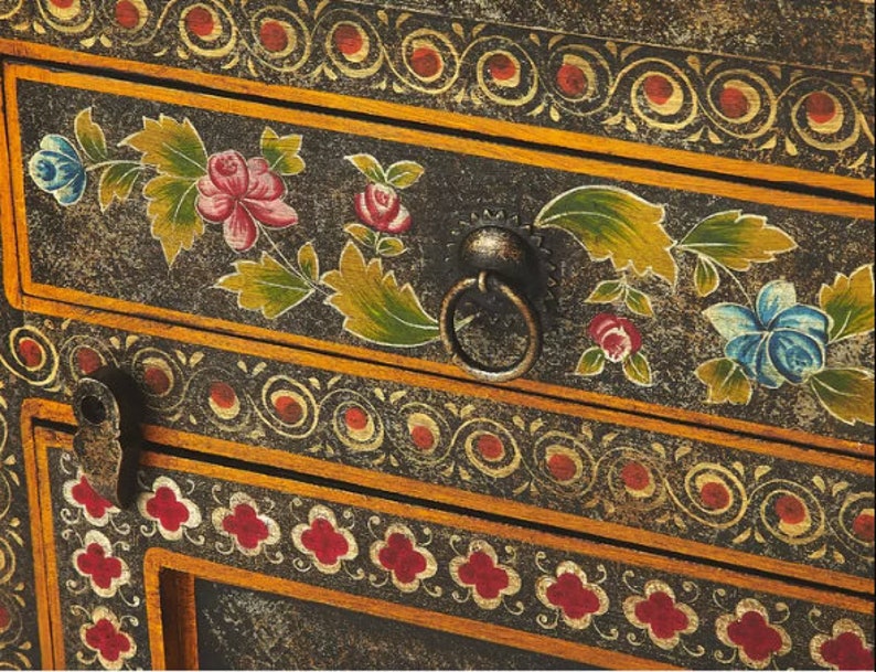 Rajasthani Indian Bedside Furniture/home Decor Side Table With Etsy