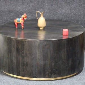Wooden Indian Cocktail Drum Table,Coffee Table,Beautiful Dinner Table,Metal Table,Indian Table,Art  Deco Table,Furniture