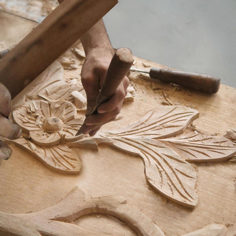 Rohida Tree Wood Beautiful Hand Carved Etsy