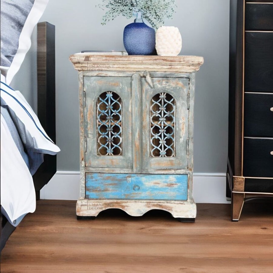 Wooden Beatifull Sky Blue Home Decor