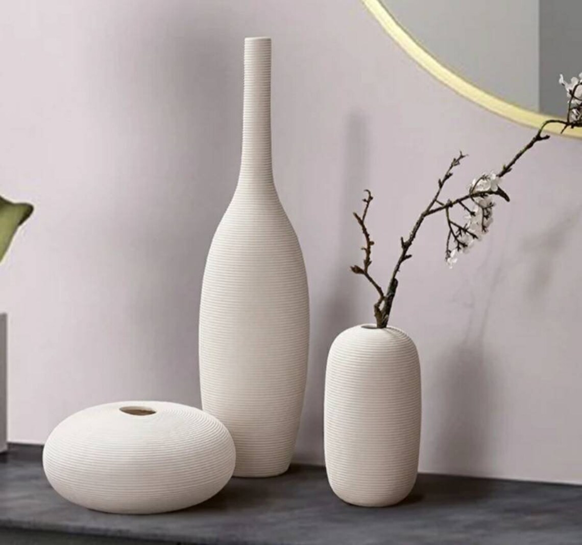 Ceramic Nordic Style Vases Large Handmade Modern Vases For Etsy