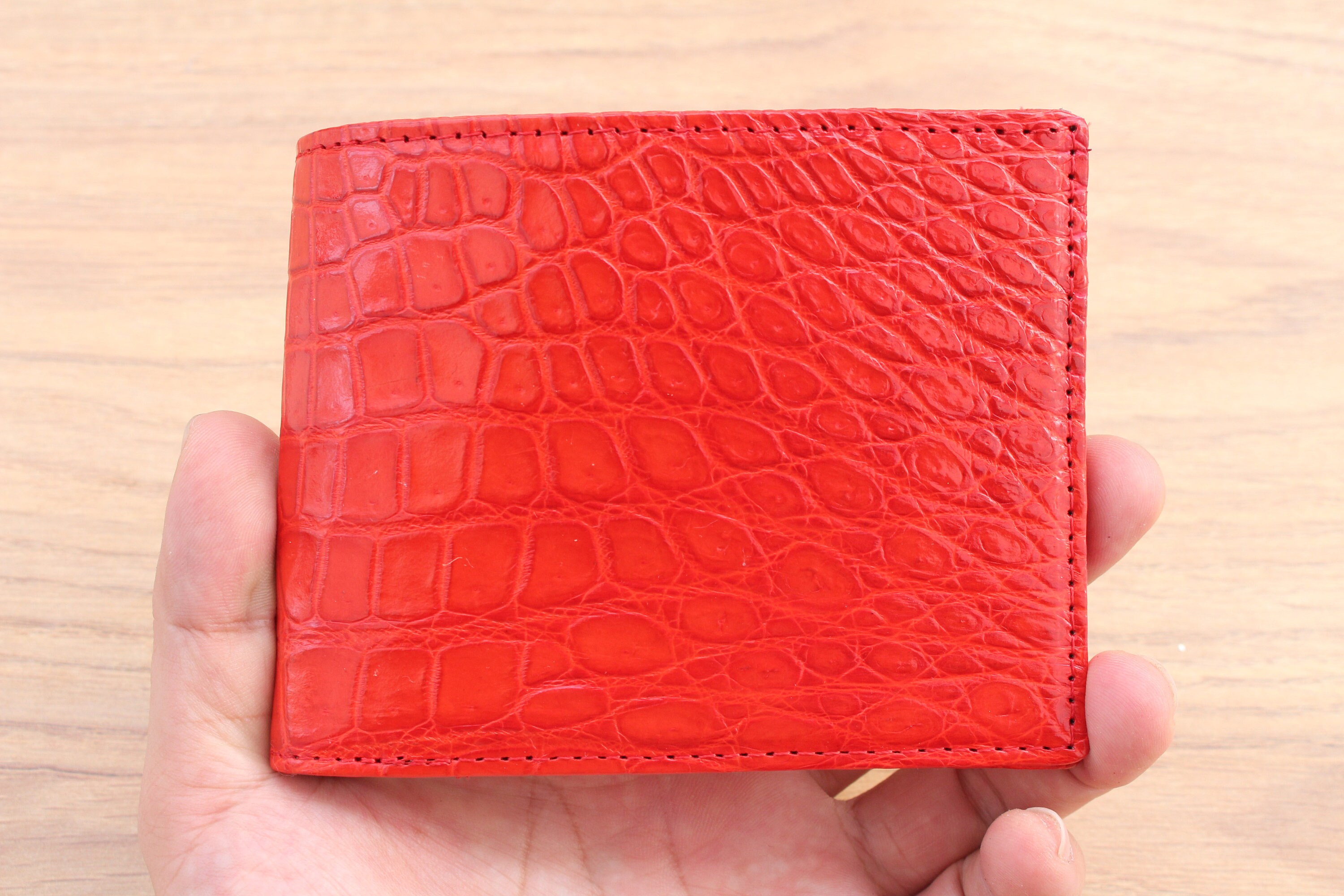 red alligator wallet