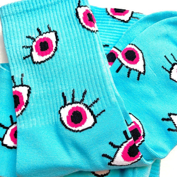 Evil Eye Socks, Evil Eye, Fashion Socks, Evil Eye Gifts, Fun Socks
