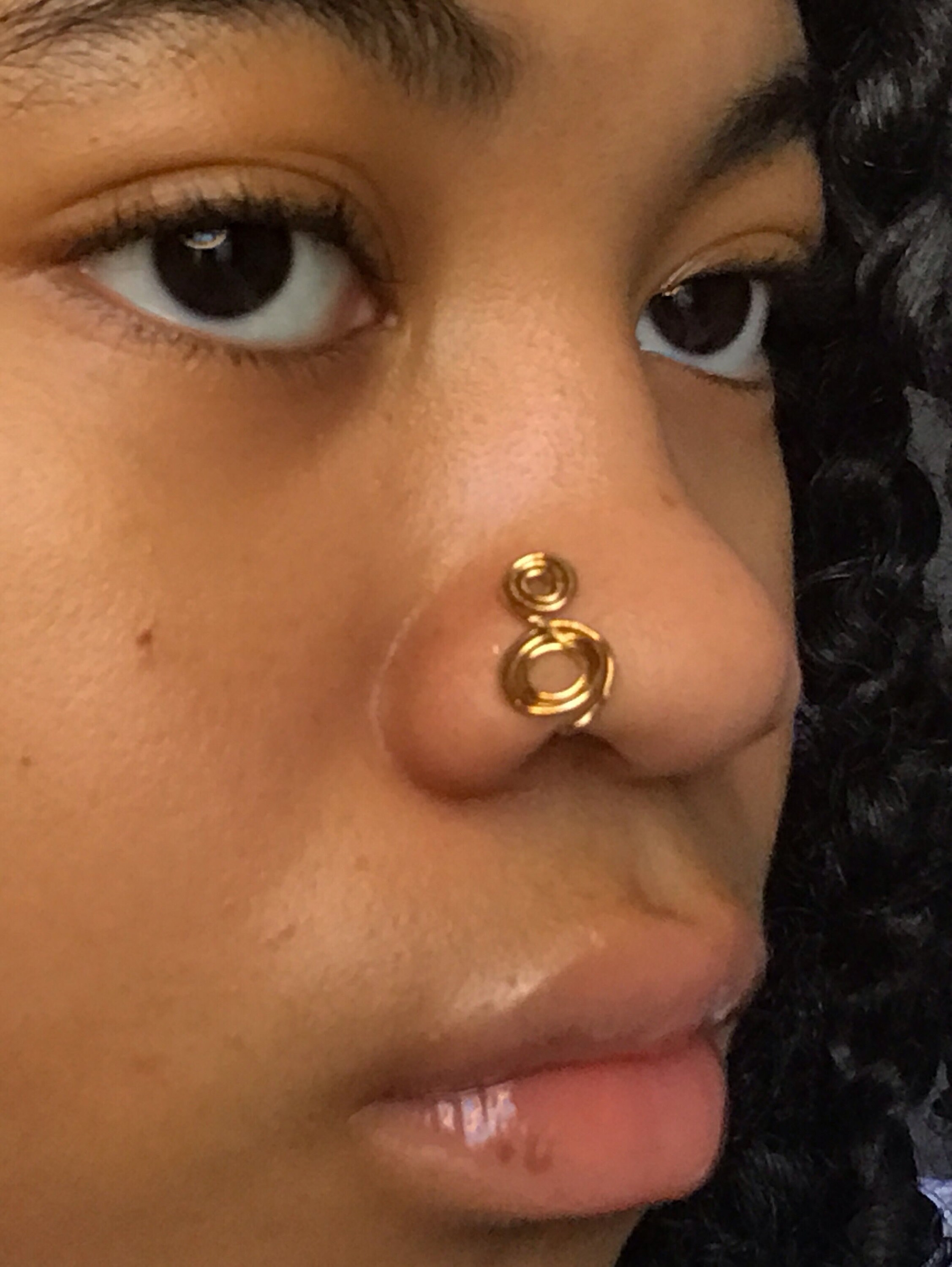 Gold nose cuff Etsy