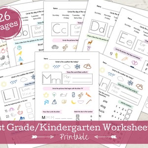 1st Grade Worksheets, Kindergarten Worksheets, Preschool Workbook, Busy Book, Alphabet Tracing, Math Worksheets, 1sth Grade Spelling