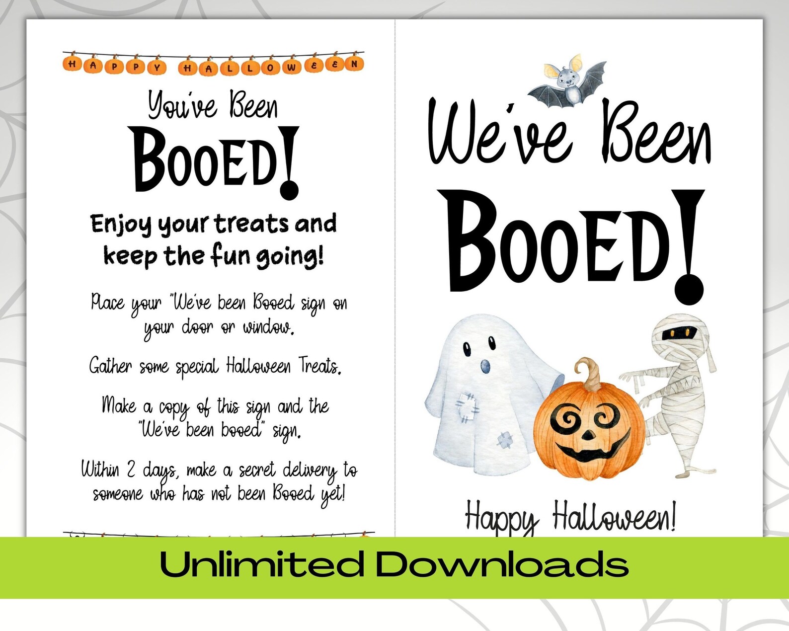 You've Been Booed Printable, You've Been Booed Tag, We've Been Booed ...