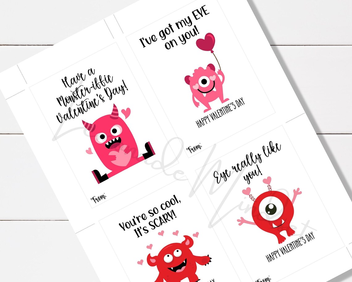 Valentine's Day Cards for Kids, Funny Valentines for Kid's Classroom ...