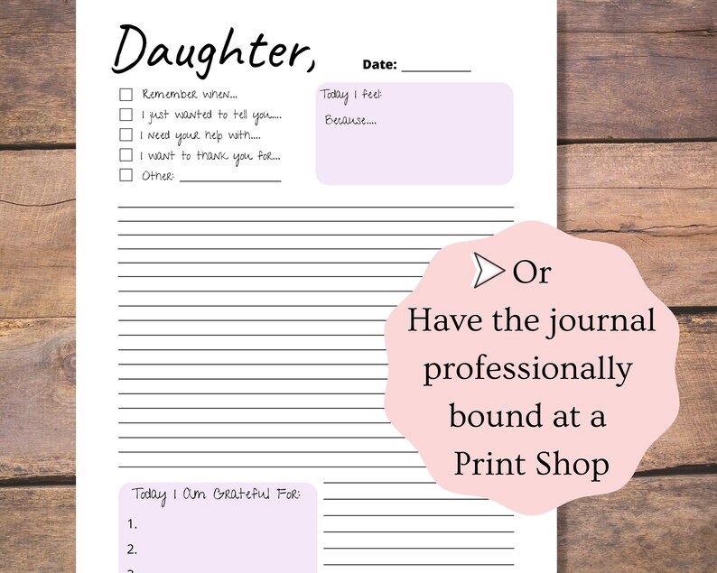 Mommy and Me Journal Template | Kid's Journal Printable | Mom and Me ...