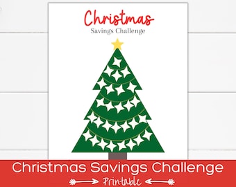 Christmas Savings Challenge, Savings Tracker Printable, Money Challenge, Holiday Savings Printable, Budget Tracker, Christmas Savings Fund