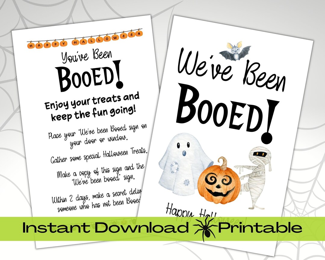 You've Been Booed Printable, You've Been Booed Tag, We've Been Booed ...