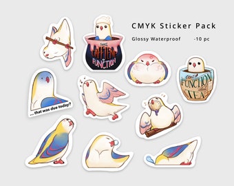 CMYK Waterproof Sticker Pack - 10pcs