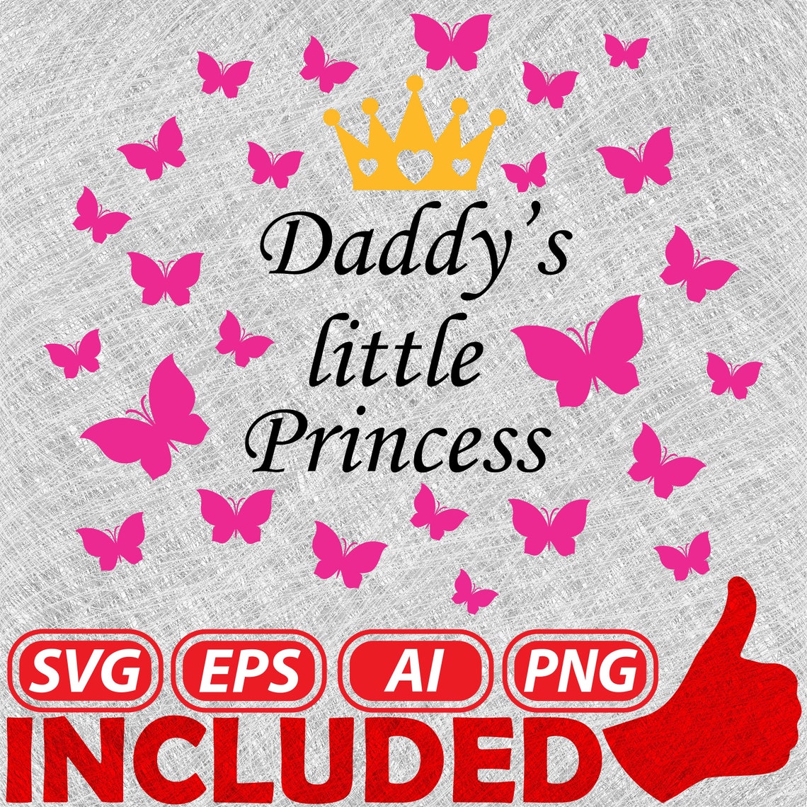 Download Daddy's little princess SVG cut file fathers's little | Etsy